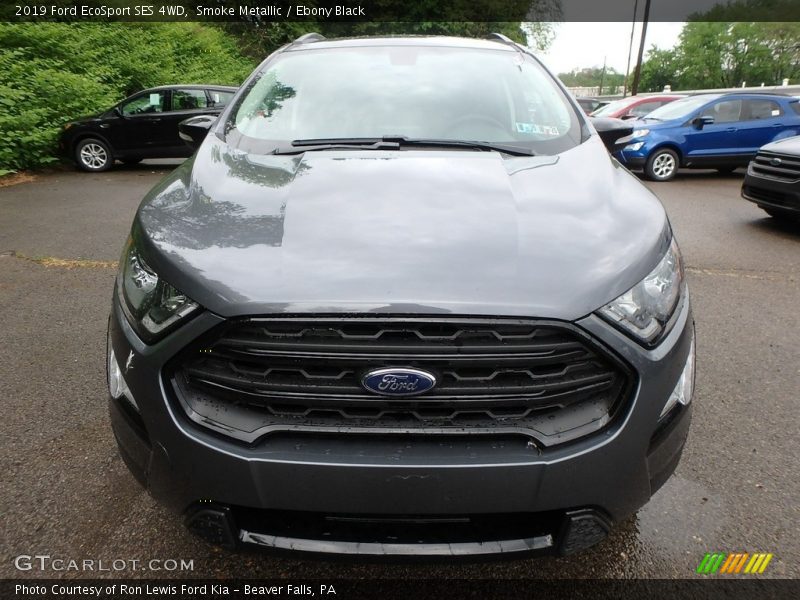 Smoke Metallic / Ebony Black 2019 Ford EcoSport SES 4WD