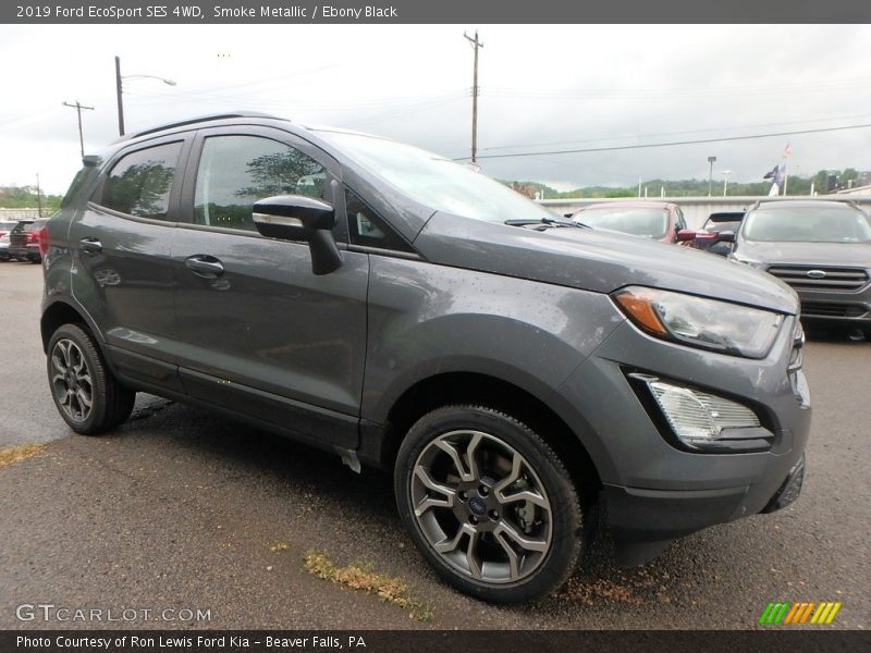 Smoke Metallic / Ebony Black 2019 Ford EcoSport SES 4WD