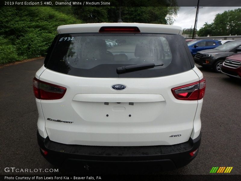Diamond White / Medium Stone 2019 Ford EcoSport S 4WD