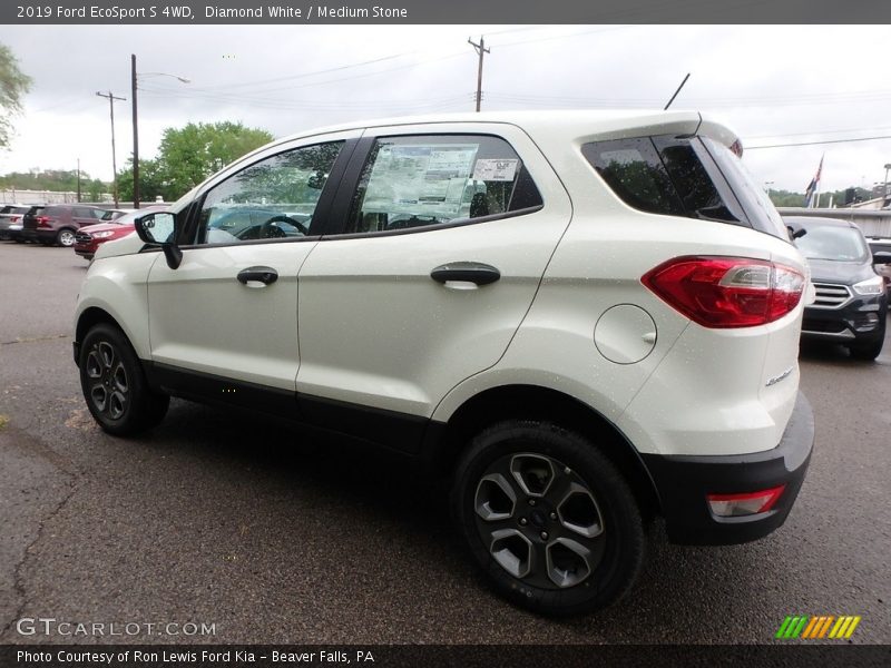 Diamond White / Medium Stone 2019 Ford EcoSport S 4WD