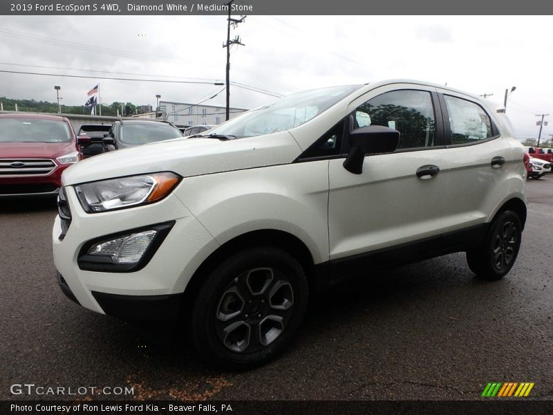 Diamond White / Medium Stone 2019 Ford EcoSport S 4WD
