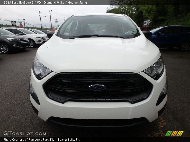 Diamond White / Medium Stone 2019 Ford EcoSport S 4WD