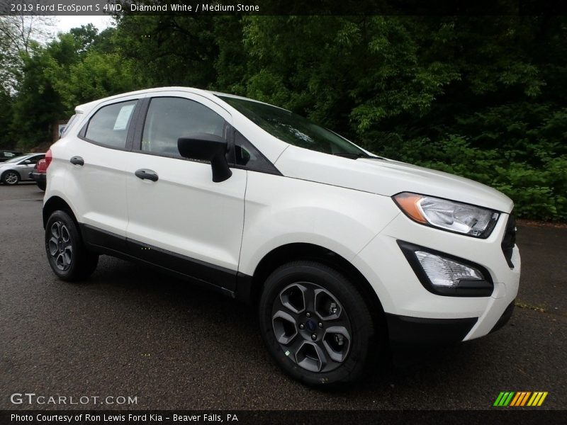 Diamond White / Medium Stone 2019 Ford EcoSport S 4WD
