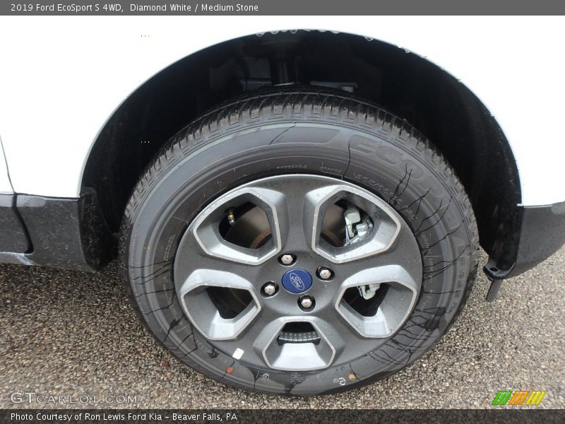 Diamond White / Medium Stone 2019 Ford EcoSport S 4WD