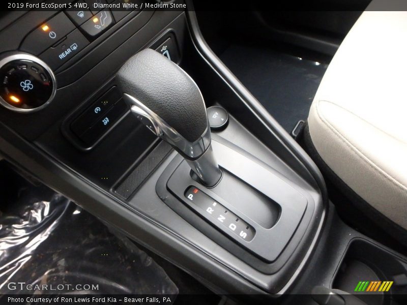Diamond White / Medium Stone 2019 Ford EcoSport S 4WD