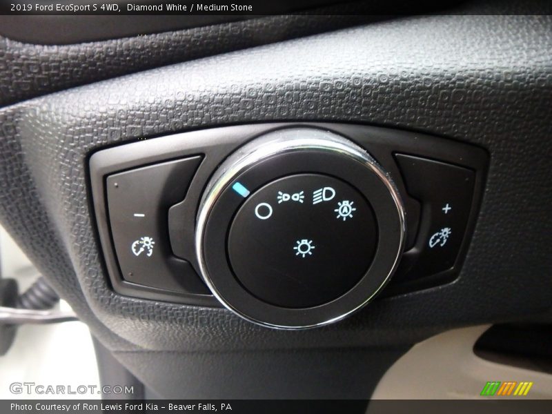 Diamond White / Medium Stone 2019 Ford EcoSport S 4WD