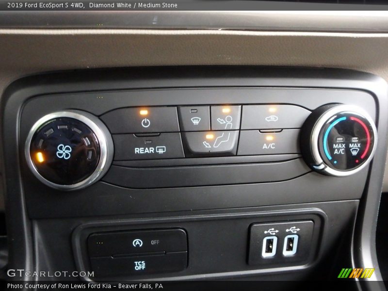 Diamond White / Medium Stone 2019 Ford EcoSport S 4WD