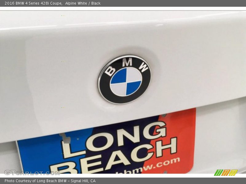 Alpine White / Black 2016 BMW 4 Series 428i Coupe