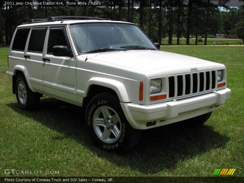 Stone White / Agate 2001 Jeep Cherokee Classic 4x4