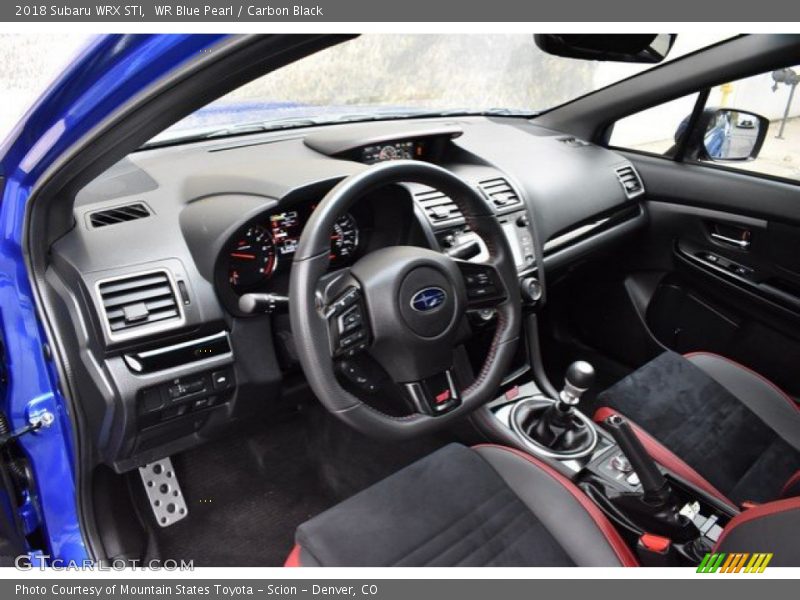  2018 WRX STI Carbon Black Interior