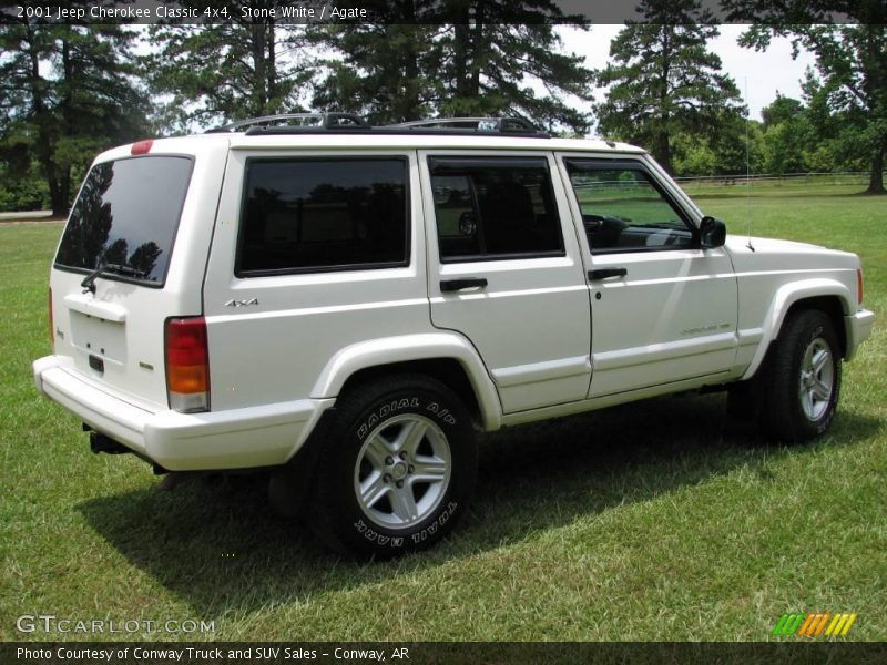 Stone White / Agate 2001 Jeep Cherokee Classic 4x4