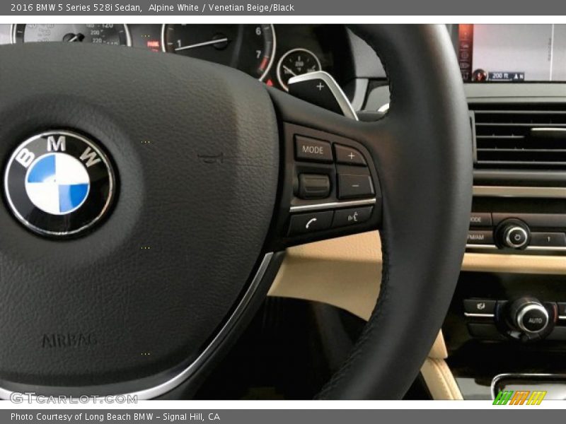 Alpine White / Venetian Beige/Black 2016 BMW 5 Series 528i Sedan