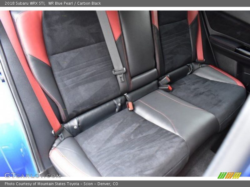 Rear Seat of 2018 WRX STI