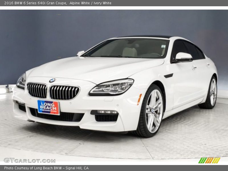Alpine White / Ivory White 2016 BMW 6 Series 640i Gran Coupe