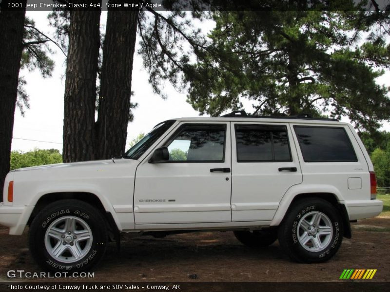 Stone White / Agate 2001 Jeep Cherokee Classic 4x4