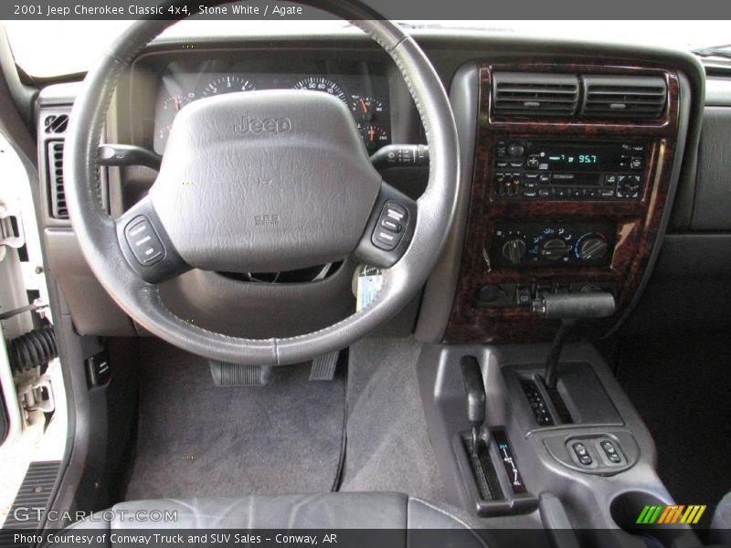 Stone White / Agate 2001 Jeep Cherokee Classic 4x4