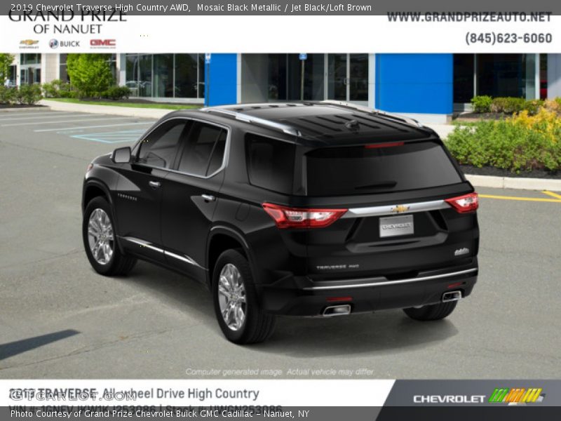 Mosaic Black Metallic / Jet Black/Loft Brown 2019 Chevrolet Traverse High Country AWD
