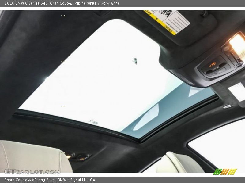 Alpine White / Ivory White 2016 BMW 6 Series 640i Gran Coupe
