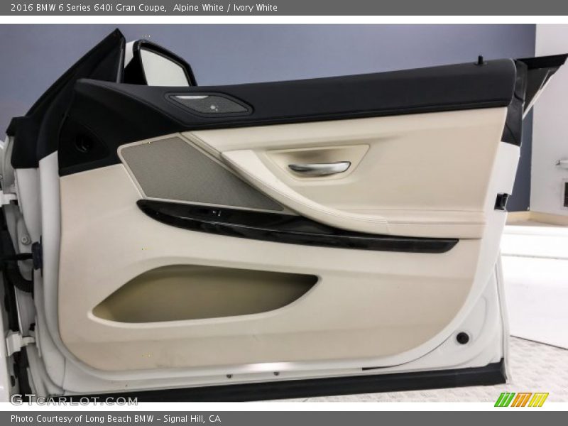 Alpine White / Ivory White 2016 BMW 6 Series 640i Gran Coupe