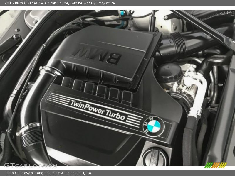 Alpine White / Ivory White 2016 BMW 6 Series 640i Gran Coupe