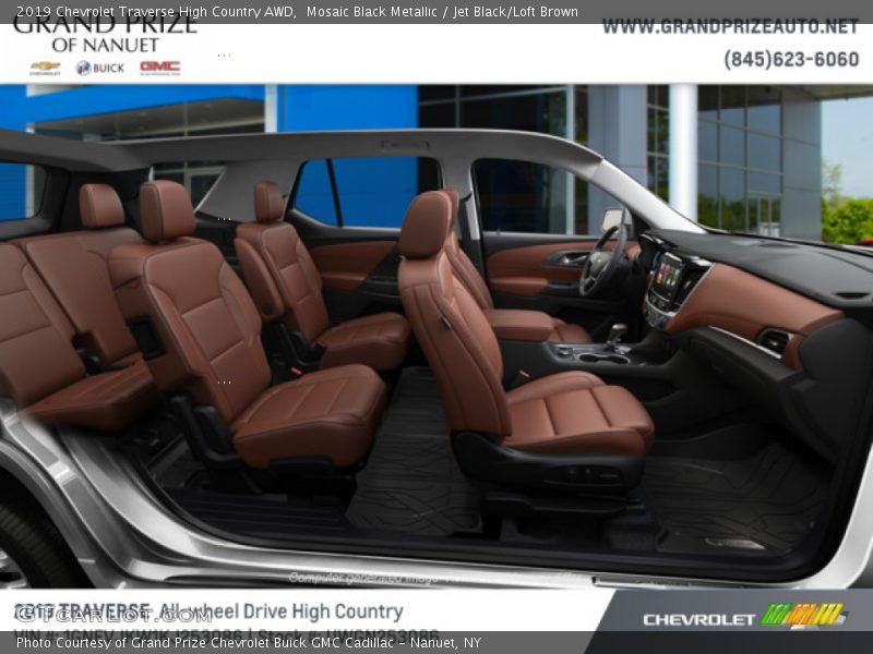 Mosaic Black Metallic / Jet Black/Loft Brown 2019 Chevrolet Traverse High Country AWD