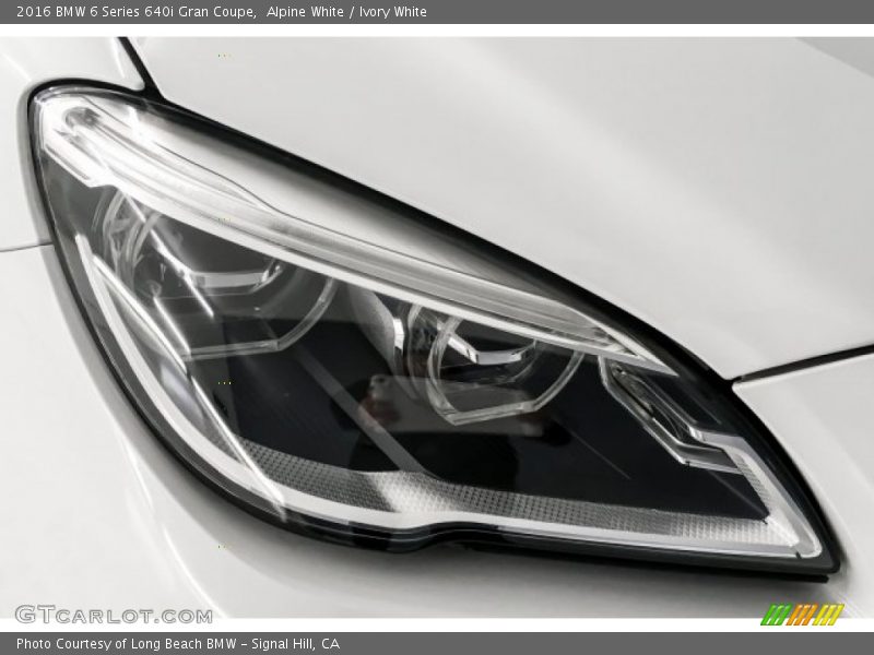 Alpine White / Ivory White 2016 BMW 6 Series 640i Gran Coupe