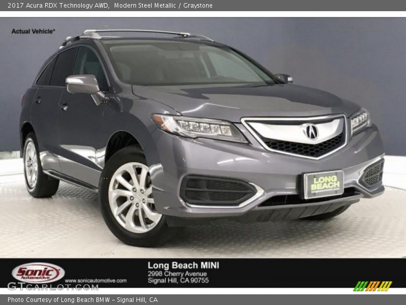 Modern Steel Metallic / Graystone 2017 Acura RDX Technology AWD