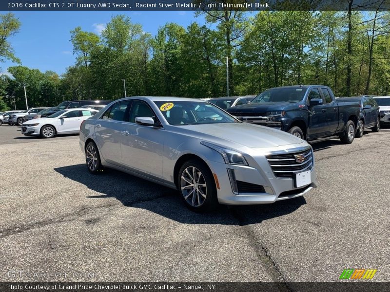 Radiant Silver Metallic / Light Platinum/Jet Black 2016 Cadillac CTS 2.0T Luxury AWD Sedan