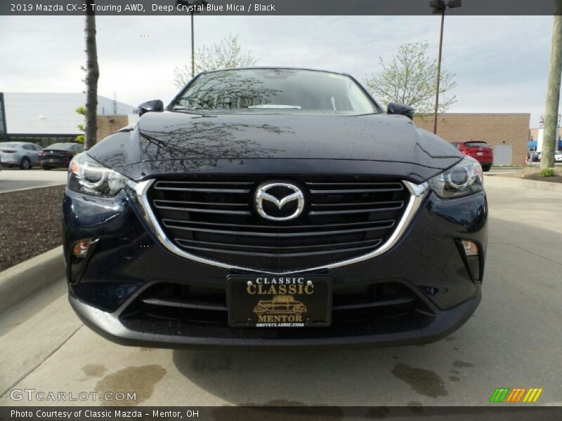 Deep Crystal Blue Mica / Black 2019 Mazda CX-3 Touring AWD