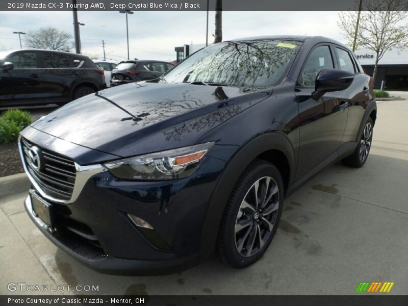 Deep Crystal Blue Mica / Black 2019 Mazda CX-3 Touring AWD