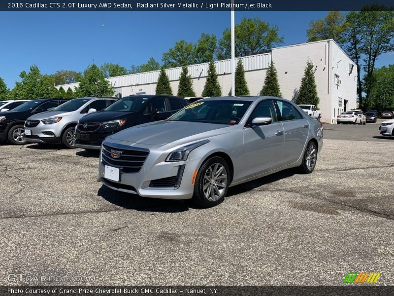Radiant Silver Metallic / Light Platinum/Jet Black 2016 Cadillac CTS 2.0T Luxury AWD Sedan