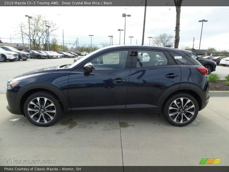 Deep Crystal Blue Mica / Black 2019 Mazda CX-3 Touring AWD