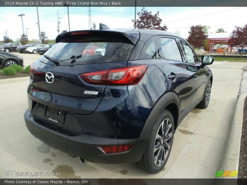 Deep Crystal Blue Mica / Black 2019 Mazda CX-3 Touring AWD