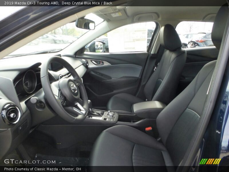 Deep Crystal Blue Mica / Black 2019 Mazda CX-3 Touring AWD