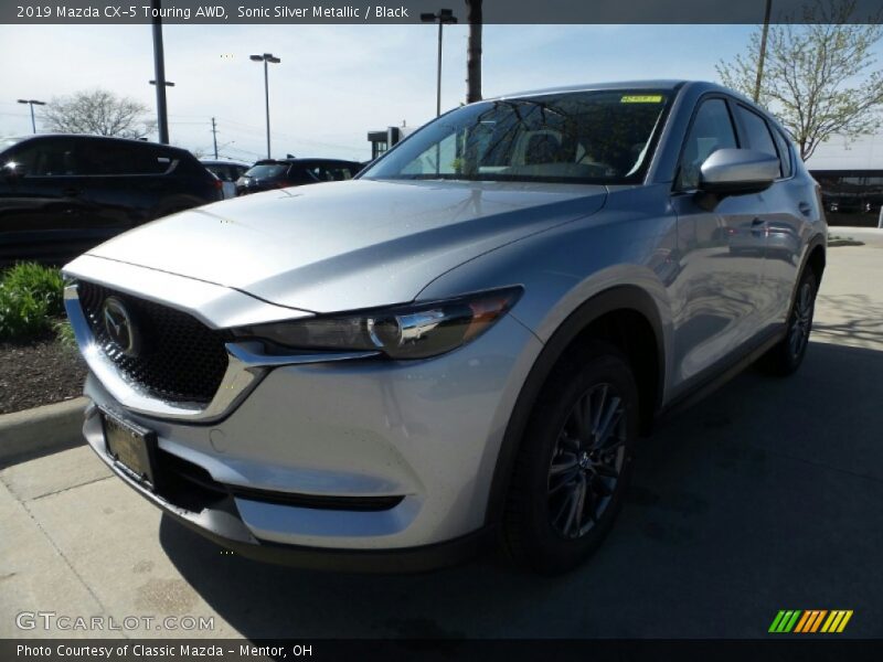 Sonic Silver Metallic / Black 2019 Mazda CX-5 Touring AWD