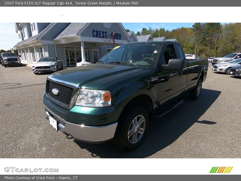 Forest Green Metallic / Medium Flint 2007 Ford F150 XLT Regular Cab 4x4