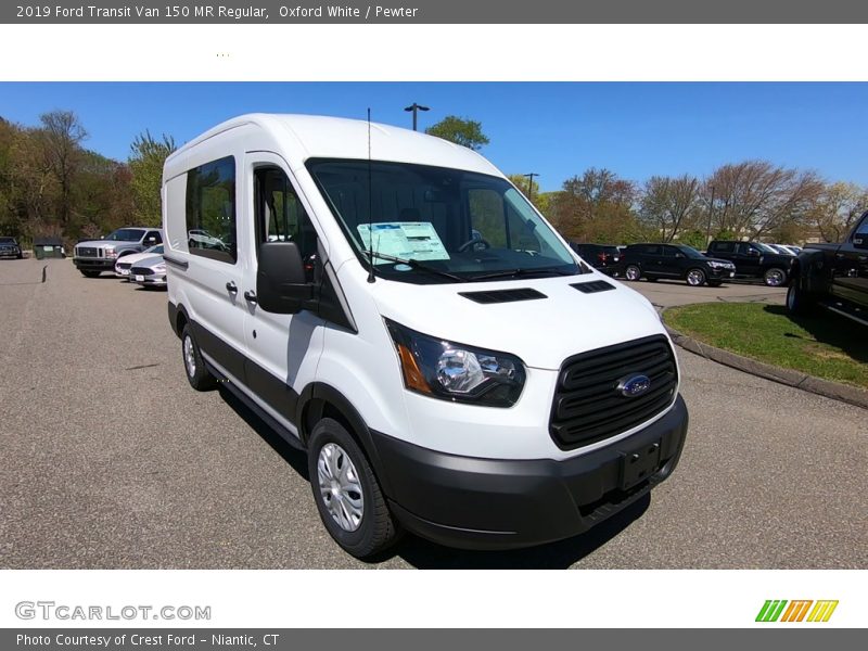 Oxford White / Pewter 2019 Ford Transit Van 150 MR Regular