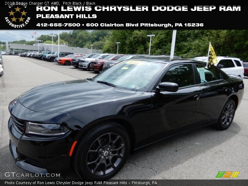Pitch Black / Black 2018 Dodge Charger GT AWD