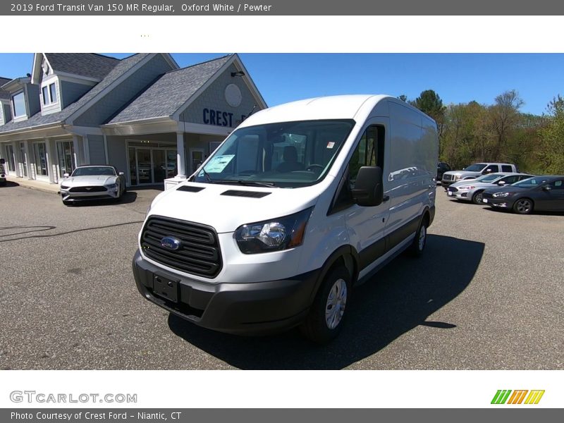 Oxford White / Pewter 2019 Ford Transit Van 150 MR Regular