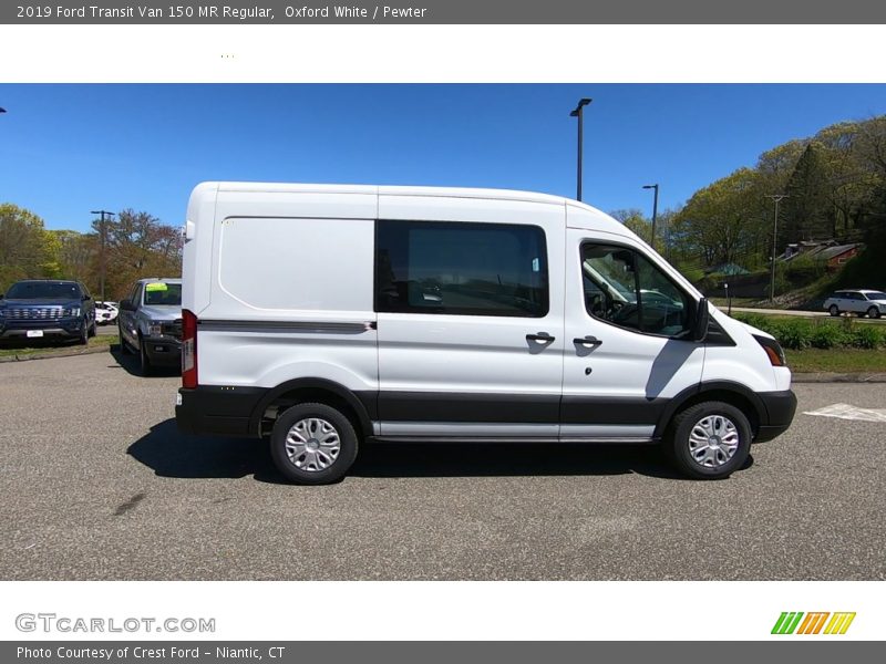 Oxford White / Pewter 2019 Ford Transit Van 150 MR Regular