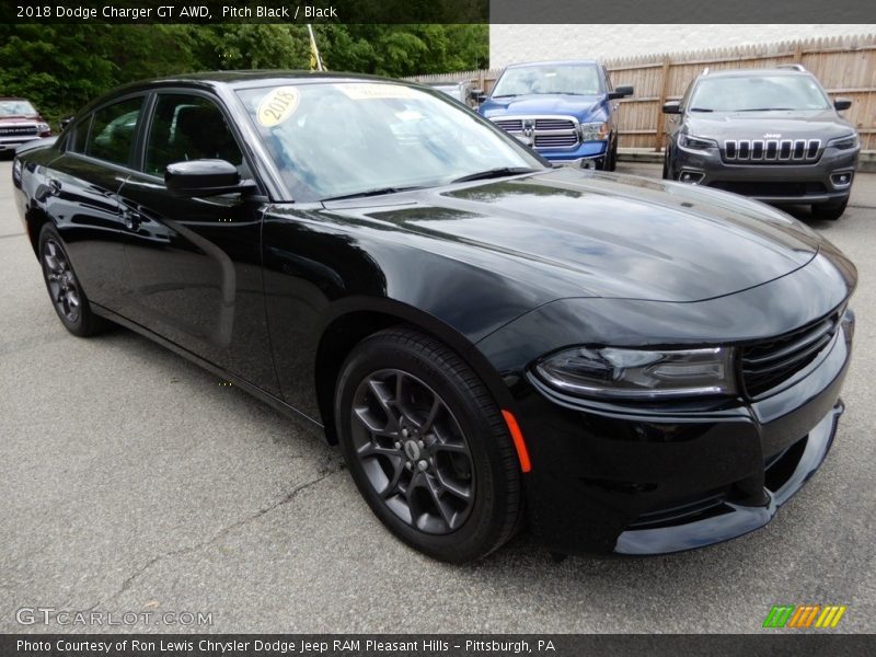 Pitch Black / Black 2018 Dodge Charger GT AWD