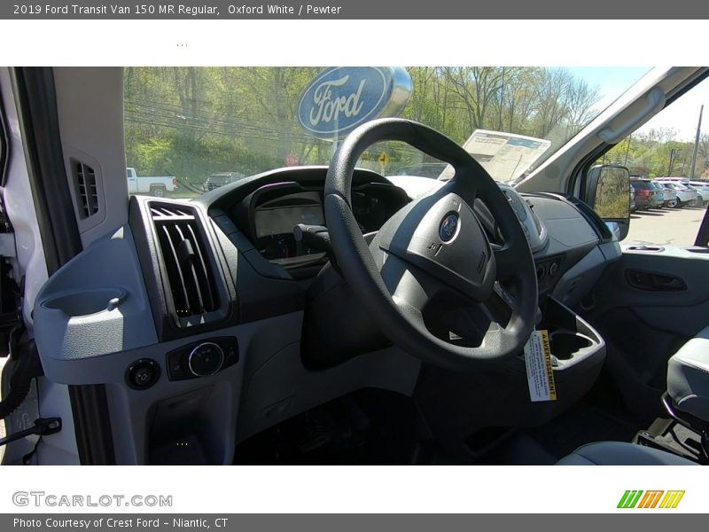 Oxford White / Pewter 2019 Ford Transit Van 150 MR Regular