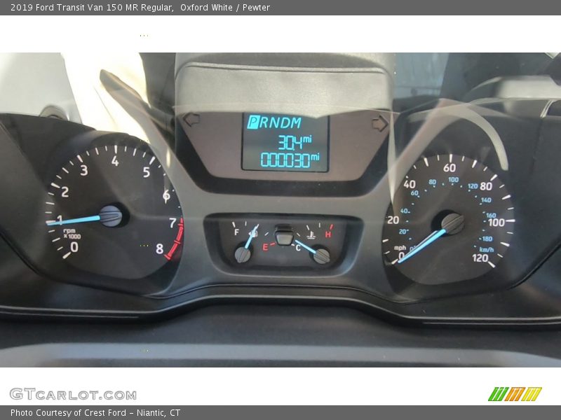 Oxford White / Pewter 2019 Ford Transit Van 150 MR Regular