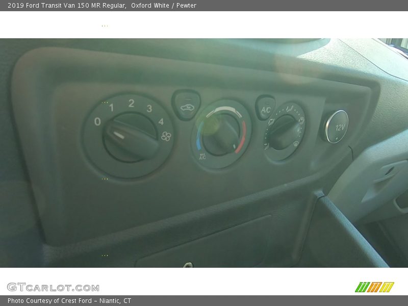 Oxford White / Pewter 2019 Ford Transit Van 150 MR Regular