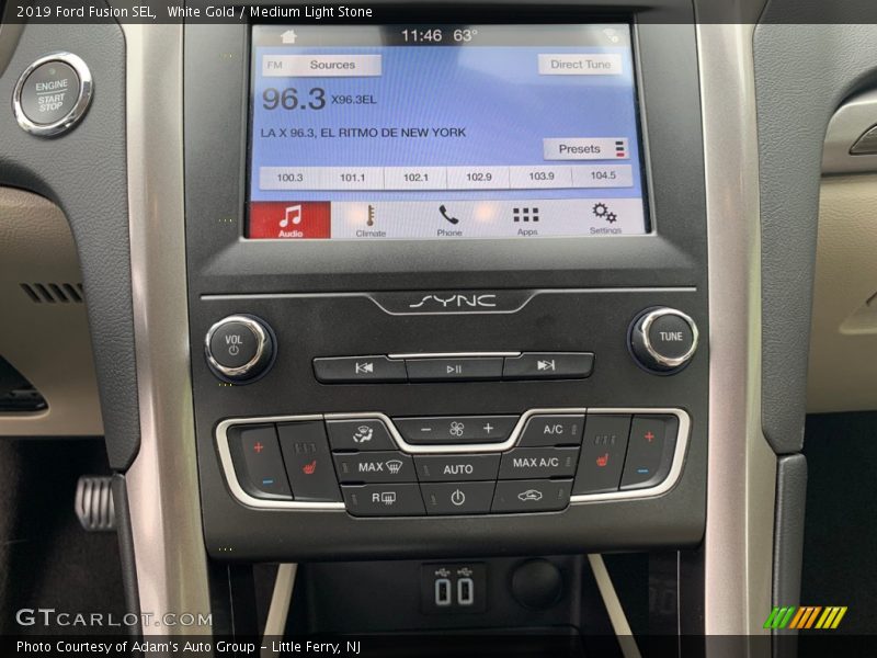 Controls of 2019 Fusion SEL