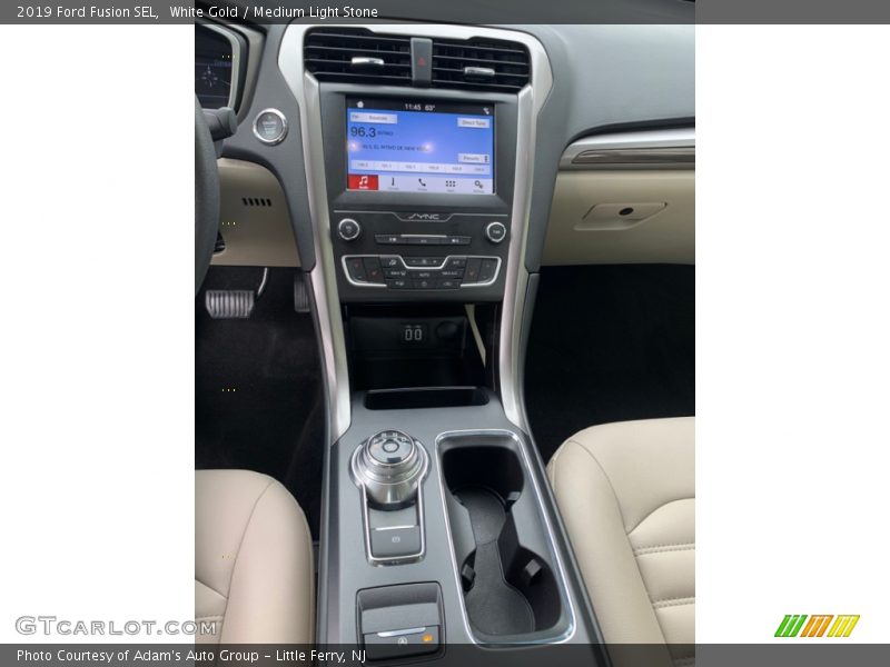 White Gold / Medium Light Stone 2019 Ford Fusion SEL
