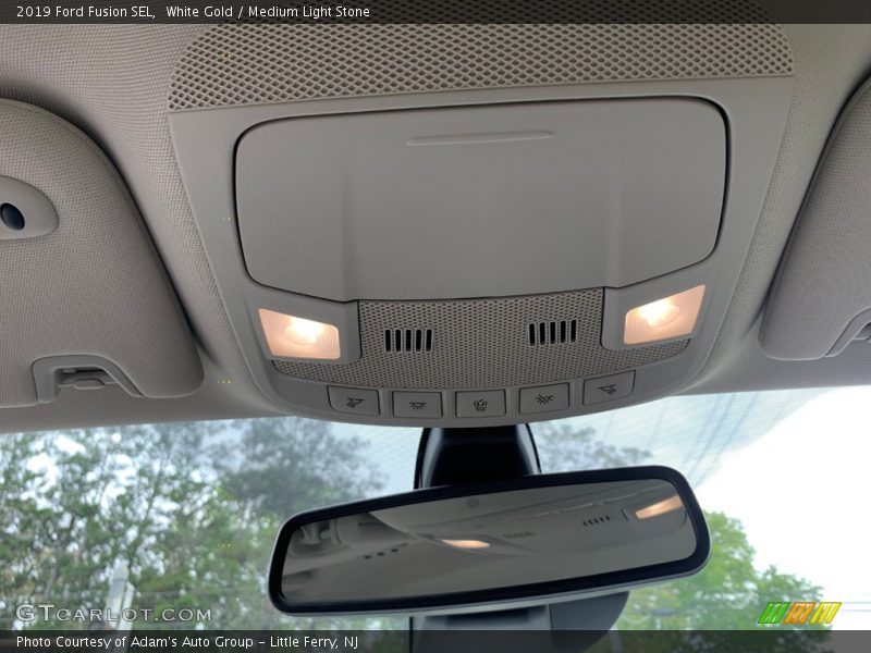 White Gold / Medium Light Stone 2019 Ford Fusion SEL
