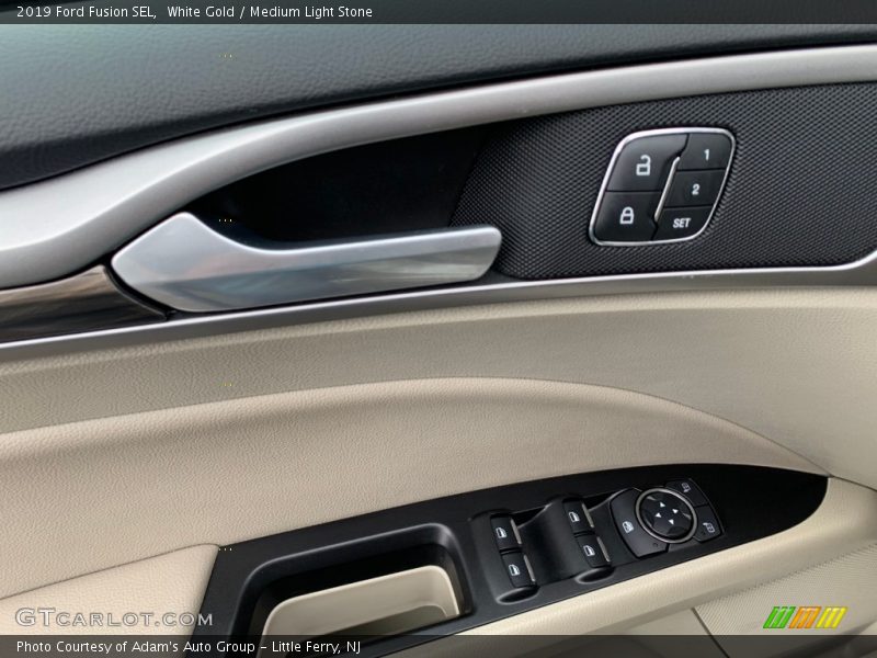 White Gold / Medium Light Stone 2019 Ford Fusion SEL