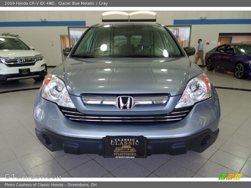 Glacier Blue Metallic / Gray 2009 Honda CR-V EX 4WD