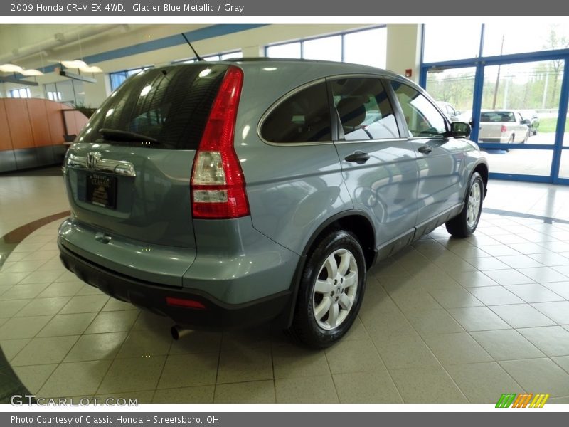 Glacier Blue Metallic / Gray 2009 Honda CR-V EX 4WD